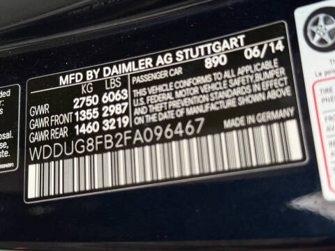 2015 Mercedes-Benz S-Class S 550 4MATIC