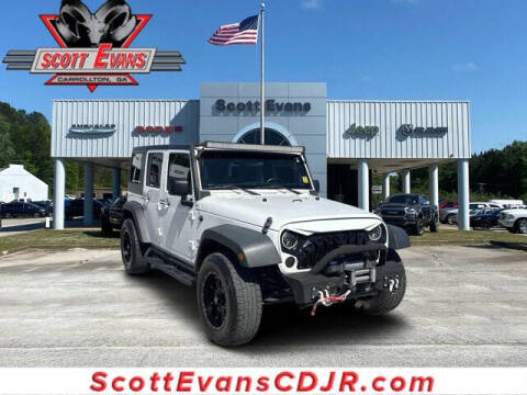 2018 Jeep Wrangler JK Unlimited for sale at SCOTT EVANS CHRYSLER DODGE in Carrollton GA