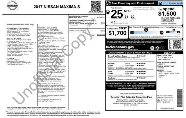 2017 Nissan Maxima