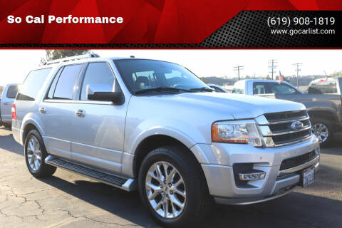 2017 Ford Expedition for sale at So Cal Performance in San Diego CA