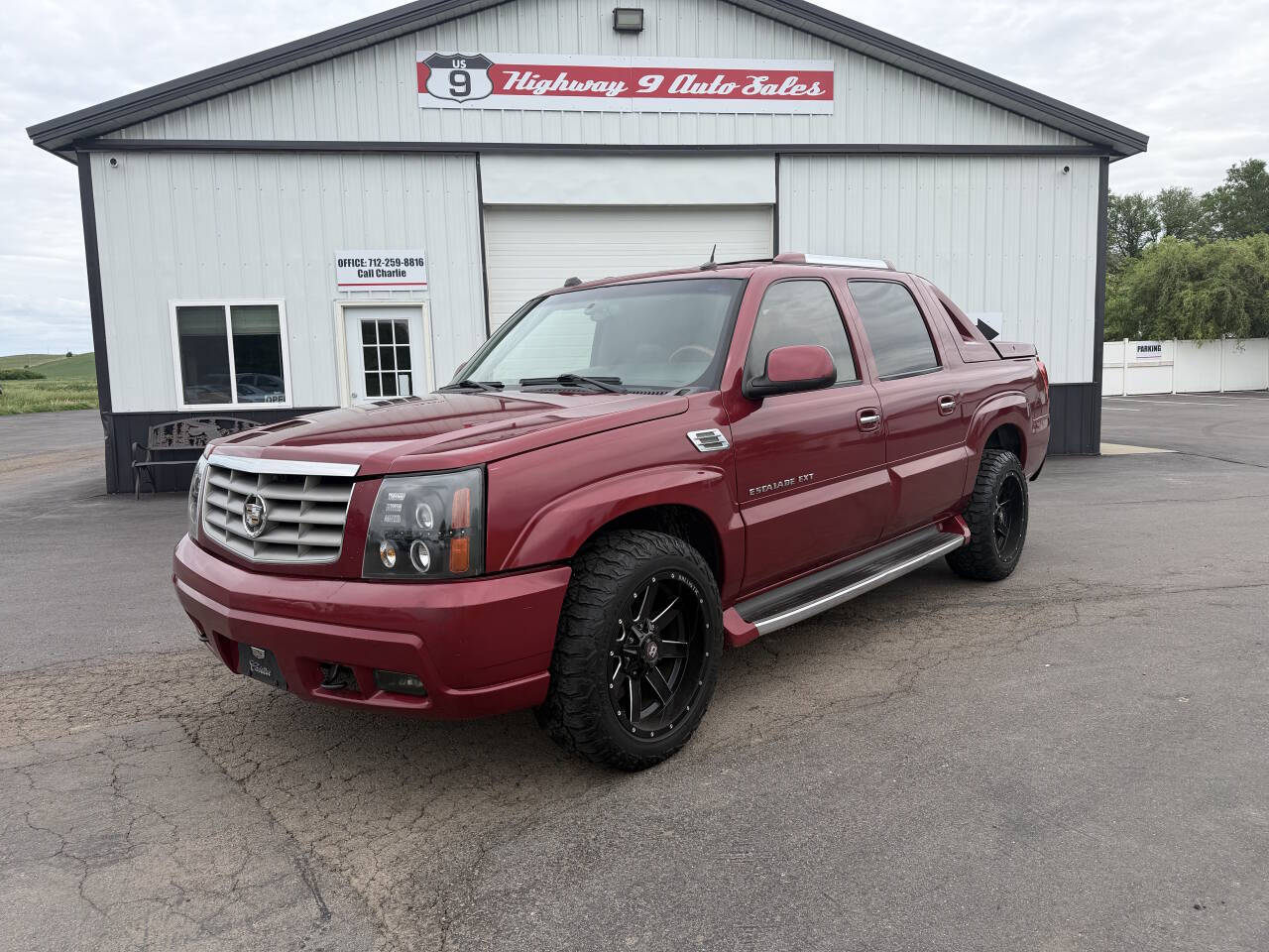 Dk. Red 2004 Cadillac Escalade EXT Base AWD 4dr Crew Cab SB 1