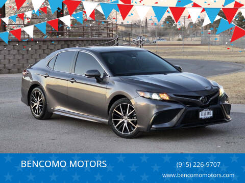 2022 Toyota Camry for sale at BENCOMO MOTORS in El Paso TX