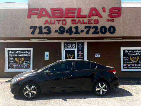 2018 Kia Forte for sale at Fabela's Auto Sales Inc. in South Houston TX