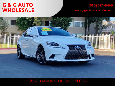 2015 Lexus IS 250 for sale at G & G AUTO WHOLESALE in North Hollywood CA