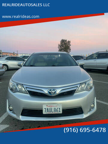 2013 Toyota Camry Hybrid for sale at REALRIDEAUTOSALES LLC in Sacramento CA