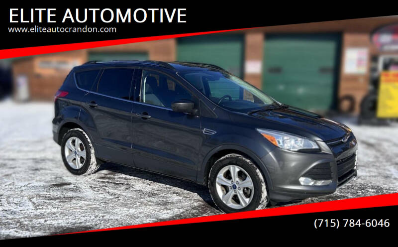 2016 Ford Escape for sale at ELITE AUTOMOTIVE in Crandon WI