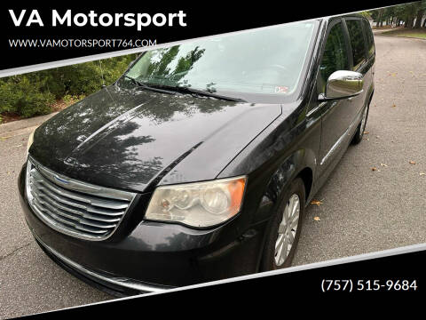 2012 Chrysler Town and Country for sale at VA Motorsport in Chesapeake VA