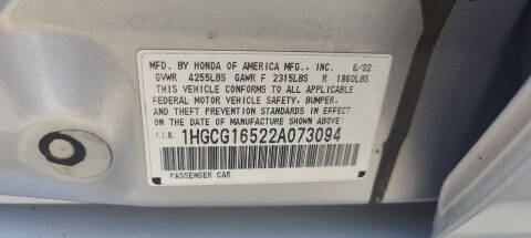 2002 Honda Accord EX V-6