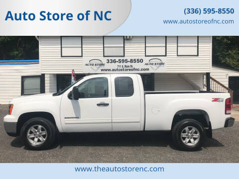 2011 GMC Sierra 1500 for sale at Auto Store of NC in Walnut Cove NC
