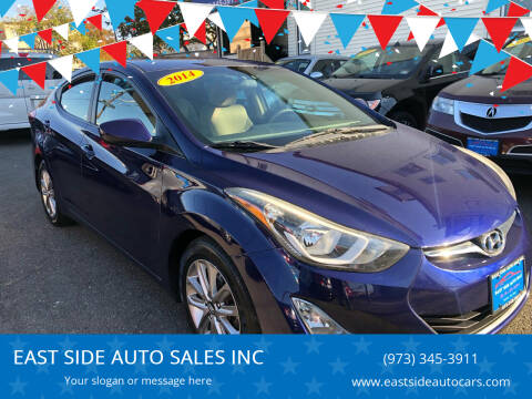 2014 Hyundai Elantra for sale at EAST SIDE AUTO SALES INC in Paterson NJ