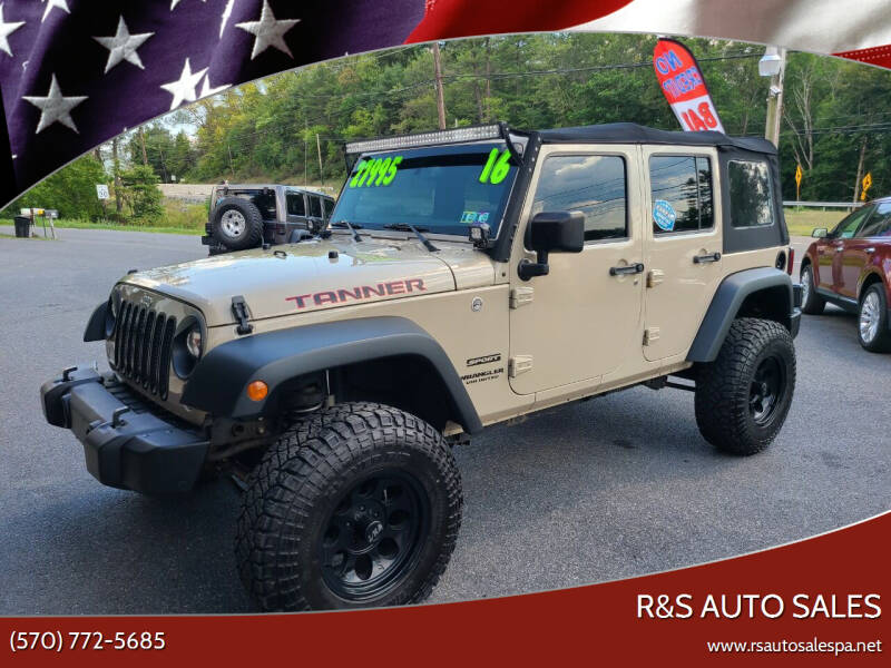 2016 Jeep Wrangler Unlimited for sale at R&S Auto Sales in Linden PA
