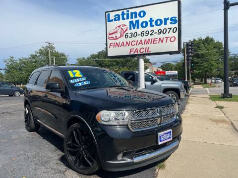 2012 Dodge Durango for sale at Latino Motors in Aurora IL