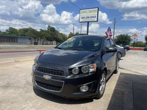 2016 Chevrolet Sonic for sale at Shock Motors in Garland TX