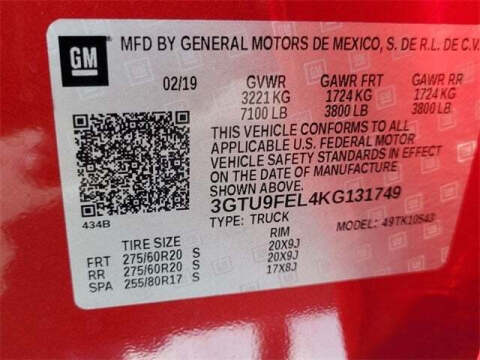 2019 GMC Sierra 1500