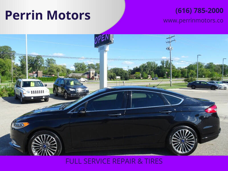 2017 Ford Fusion for sale at Perrin Motors in Comstock Park MI