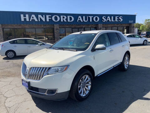 2012 Lincoln MKX for sale at Hanford Auto Sales in Hanford CA