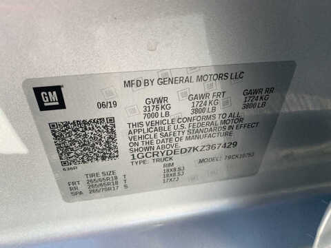 2019 Chevrolet Silverado 1500 LT