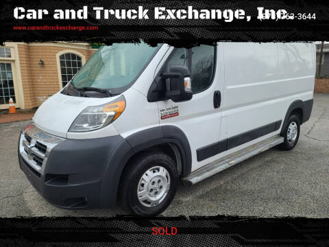 2016 RAM ProMaster Cargo for sale at Car and Truck Exchange, Inc. in Rowley MA