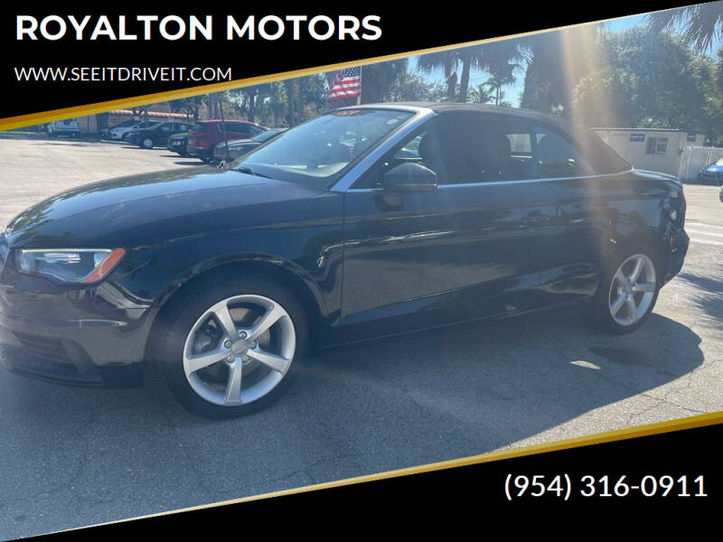 2016 Audi A3 for sale at ROYALTON MOTORS in Plantation FL