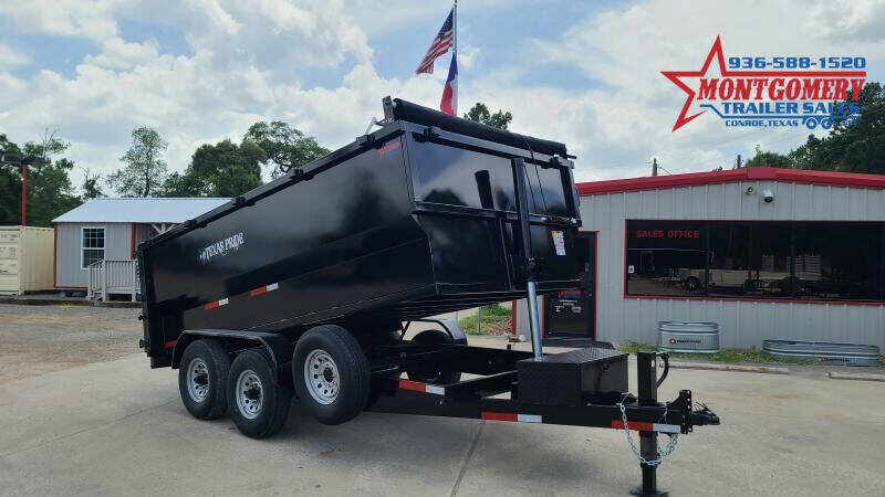 2024 Texas Pride Trailers 7'X14'X4' DUMP TRIALER BUMPER  for sale at Montgomery Trailer Sales in Conroe TX