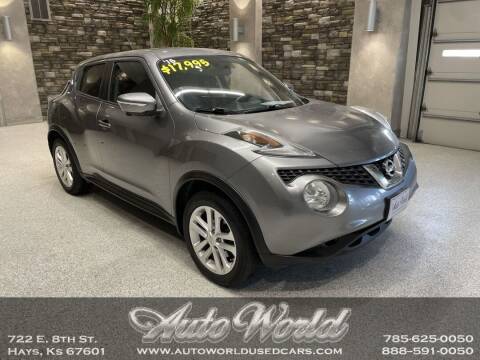 2015 Nissan JUKE for sale at Auto World Used Cars in Hays KS