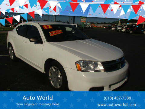 2012 Dodge Avenger for sale at Auto World in Carbondale IL