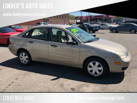 2006 Ford Focus for sale at LINDER'S AUTO SALES in Gastonia NC