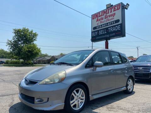 2007 Honda Fit for sale at Unlimited Auto Group in West Chester OH