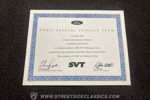 2004 Ford Mustang SVT Cobra
