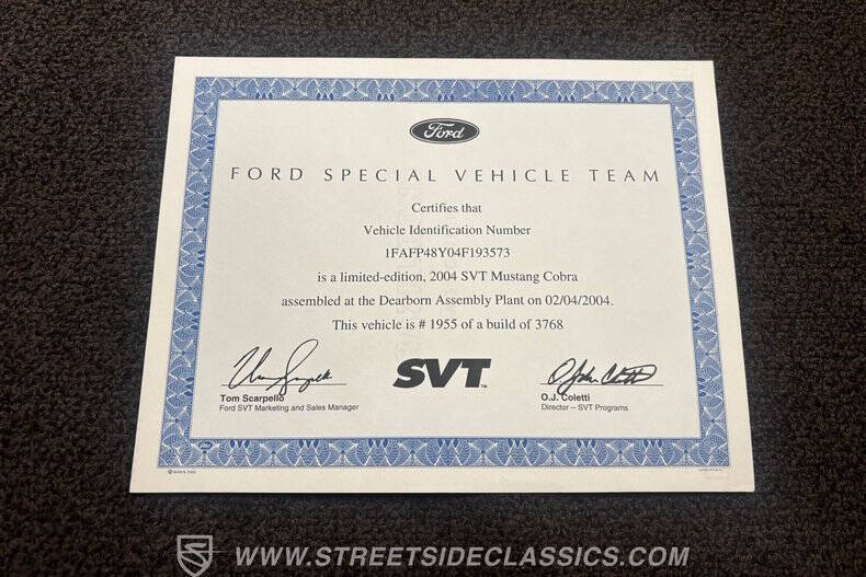 2004 Ford Mustang SVT Cobra