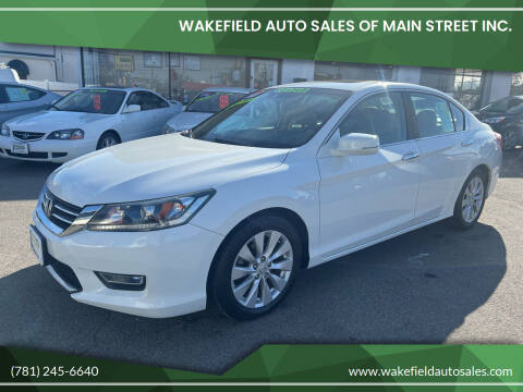 2013 Honda Accord for sale at Wakefield Auto Sales of Main Street Inc. in Wakefield MA