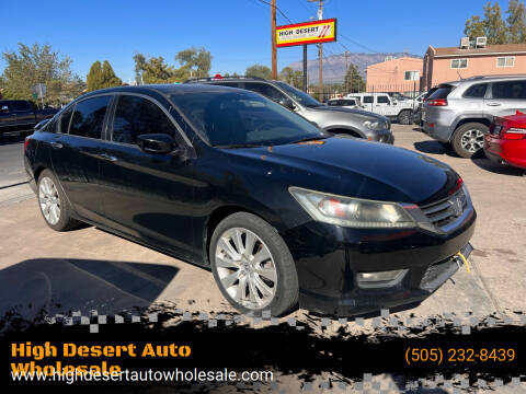 2015 Honda Accord for sale at High Desert Auto Wholesale in Albuquerque NM