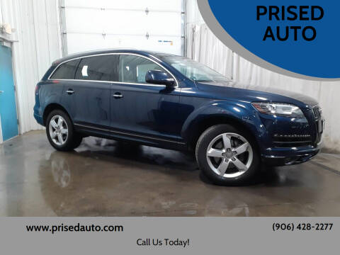 2015 Audi Q7 for sale at PRISED AUTO in Gladstone MI