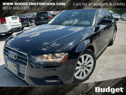 2013 Audi A4 for sale at Budget Motorcars in Tampa FL