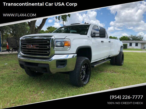 2015 GMC Sierra 3500HD for sale at Transcontinental Car USA Corp in Fort Lauderdale FL
