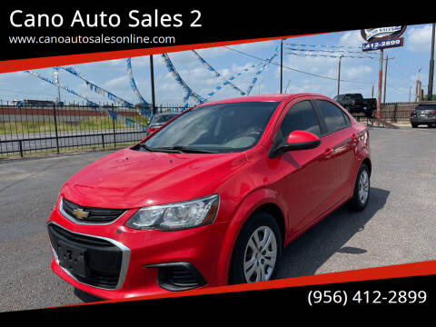 2018 Chevrolet Sonic for sale at Cano Auto Sales 2 in Harlingen TX