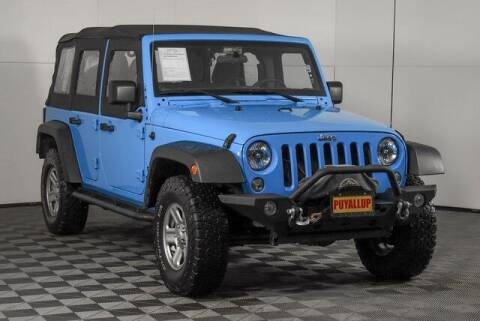 2017 Jeep Wrangler Unlimited for sale at Chevrolet Buick GMC of Puyallup in Puyallup WA
