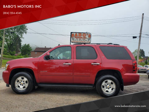 2012 Chevrolet Tahoe for sale at BABO'S MOTORS INC in Johnstown PA