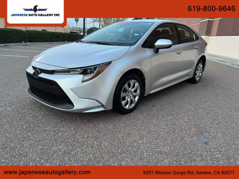 2021 Toyota Corolla for sale at Japanese Auto Gallery Inc in Santee CA