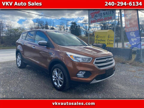 2017 Ford Escape for sale at VKV Auto Sales in Laurel MD