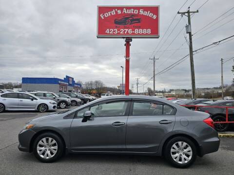 2012 Honda Civic for sale at Ford's Auto Sales in Kingsport TN