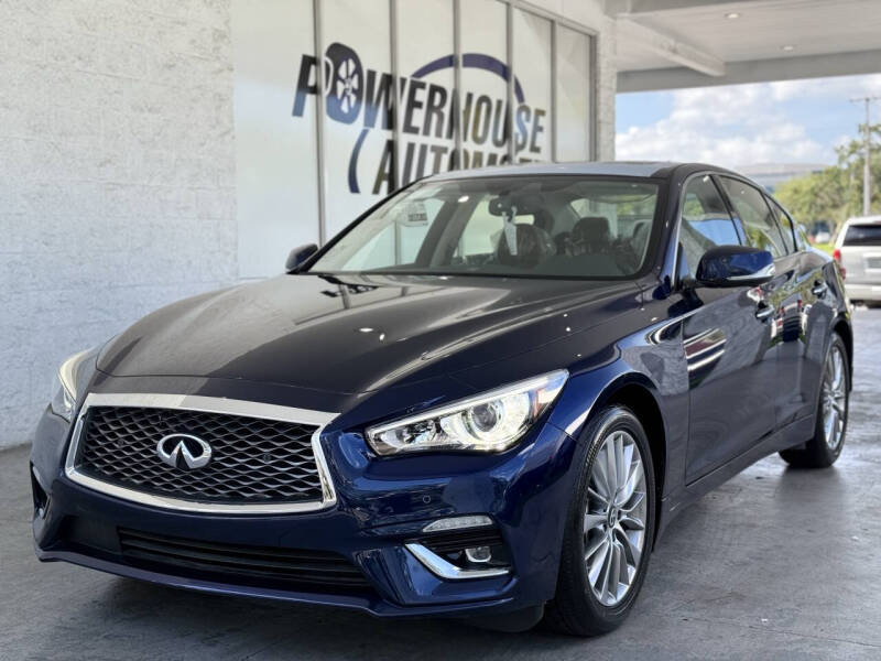 Used 2024 INFINITI Q50 LUXE with VIN JN1EV7BR0RM630850 for sale in Tampa, FL