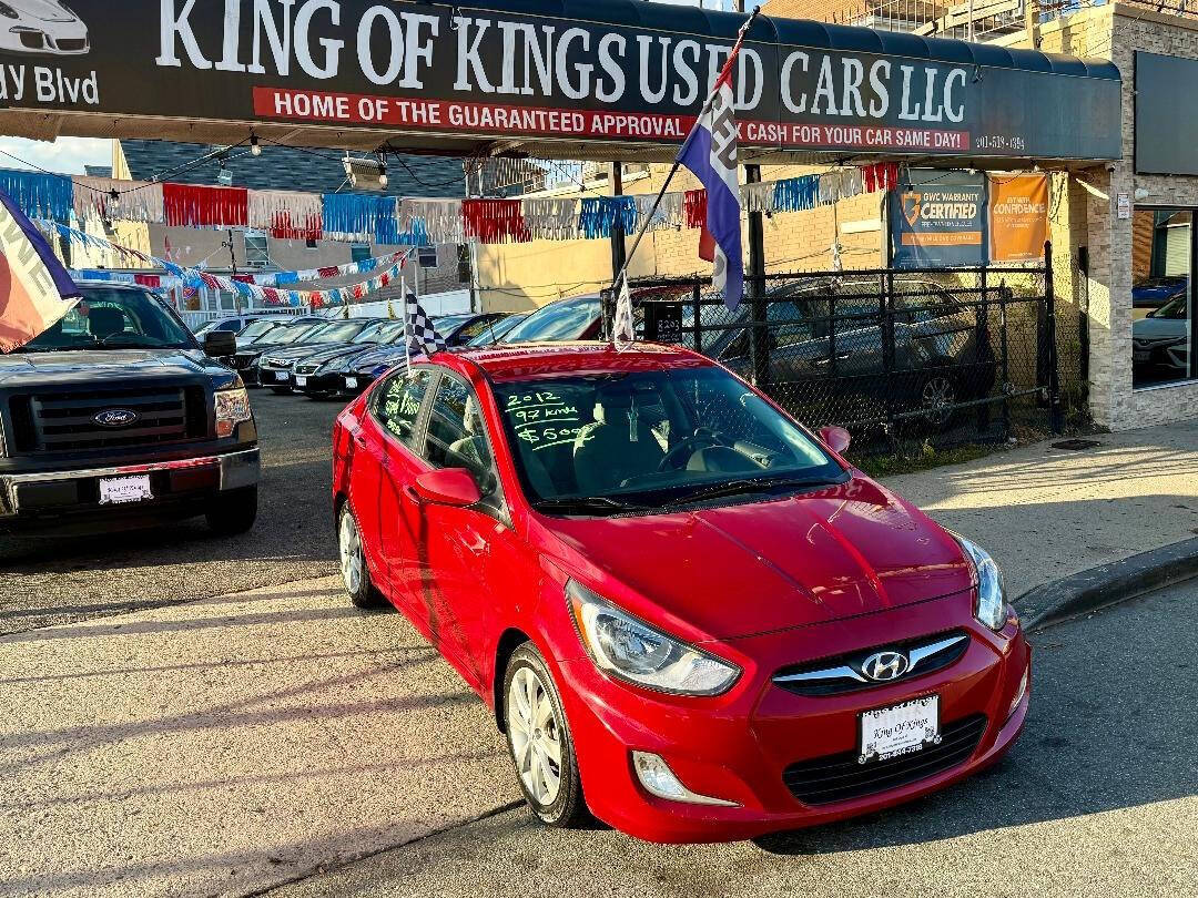 2012 Hyundai Accent GLS 4dr Sedan - Red exterior view 10