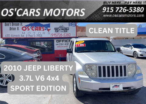 2010 Jeep Liberty for sale at Os'Cars Motors in El Paso TX