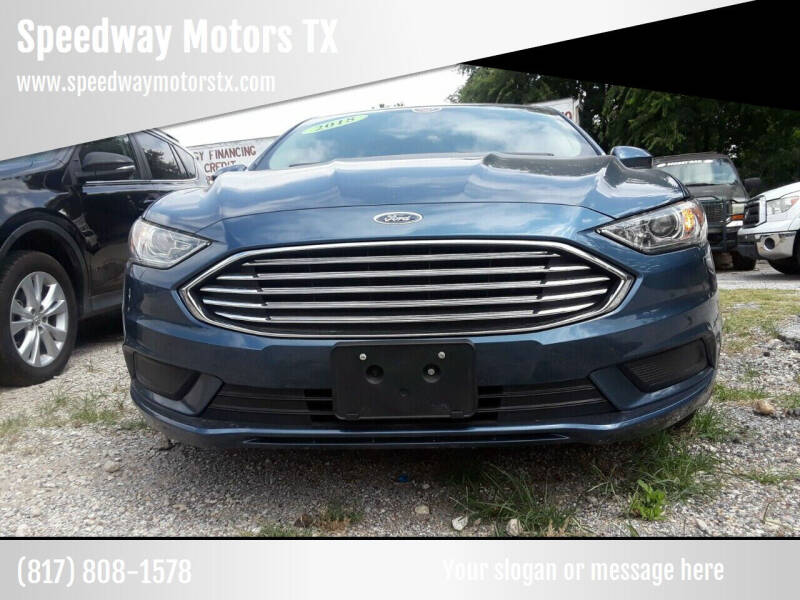 2018 Ford Fusion for sale at Speedway Motors TX in Fort Worth TX