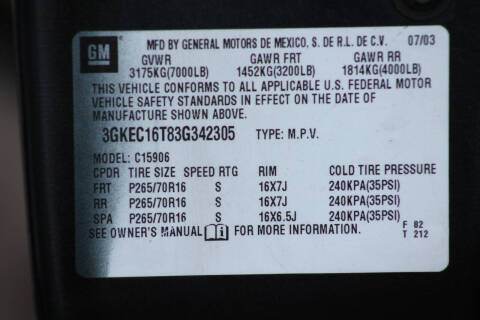 2003 GMC Yukon XL 1500 SLE