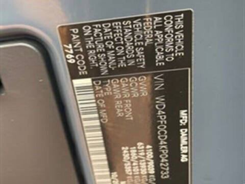 2019 Mercedes-Benz Sprinter