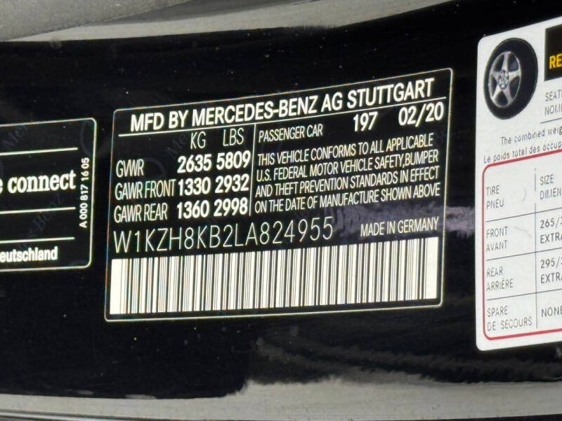 2020 Mercedes-Benz E-Class AMG E 63 S