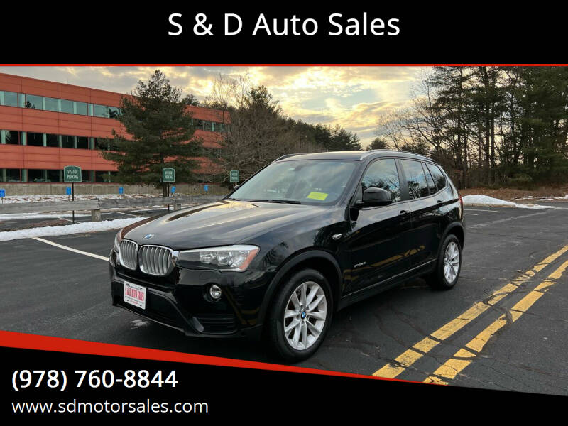 2015 BMW X3 for sale at S & D Auto Sales in Maynard MA