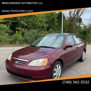 2002 Honda Civic for sale at WINEGARDNER AUTOMOTIVE LLC in New Lexington OH